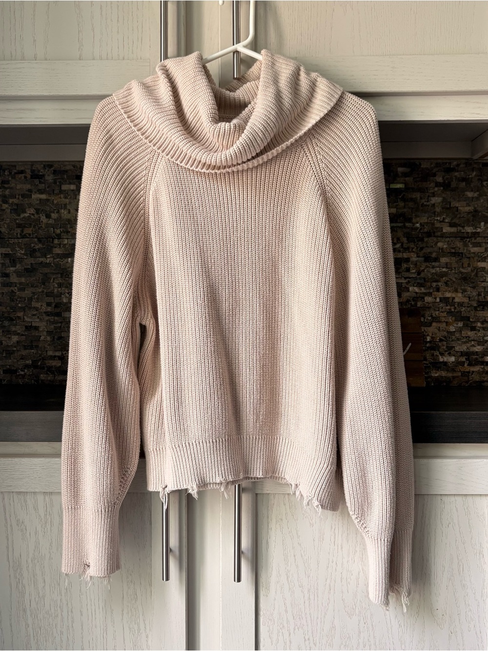 pistola by Free People Hadley Turtleneck Beige Sweater
